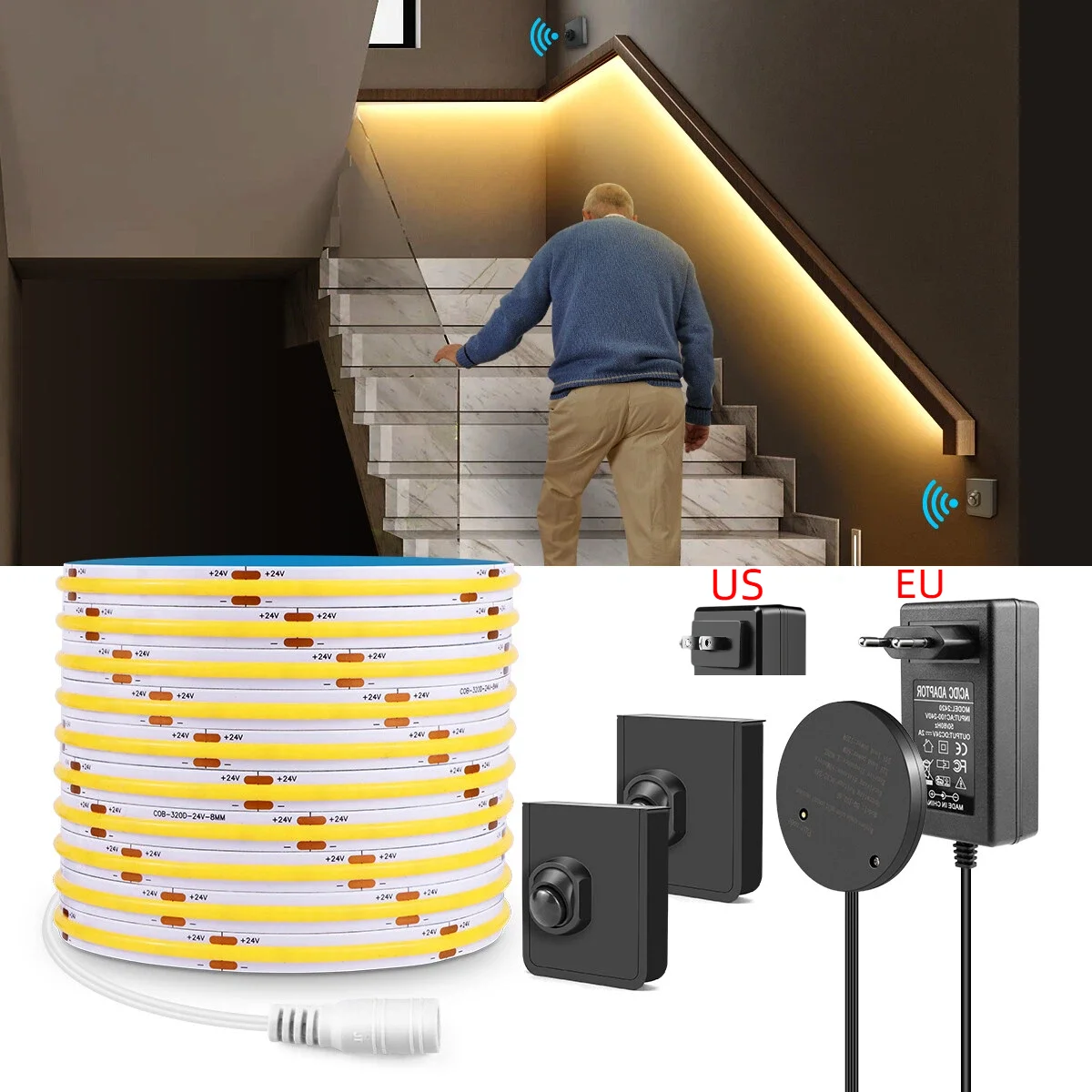 Ladder Toss Set - أجهزة استشعار الحركة PIR اللاسلكية المزدوجة