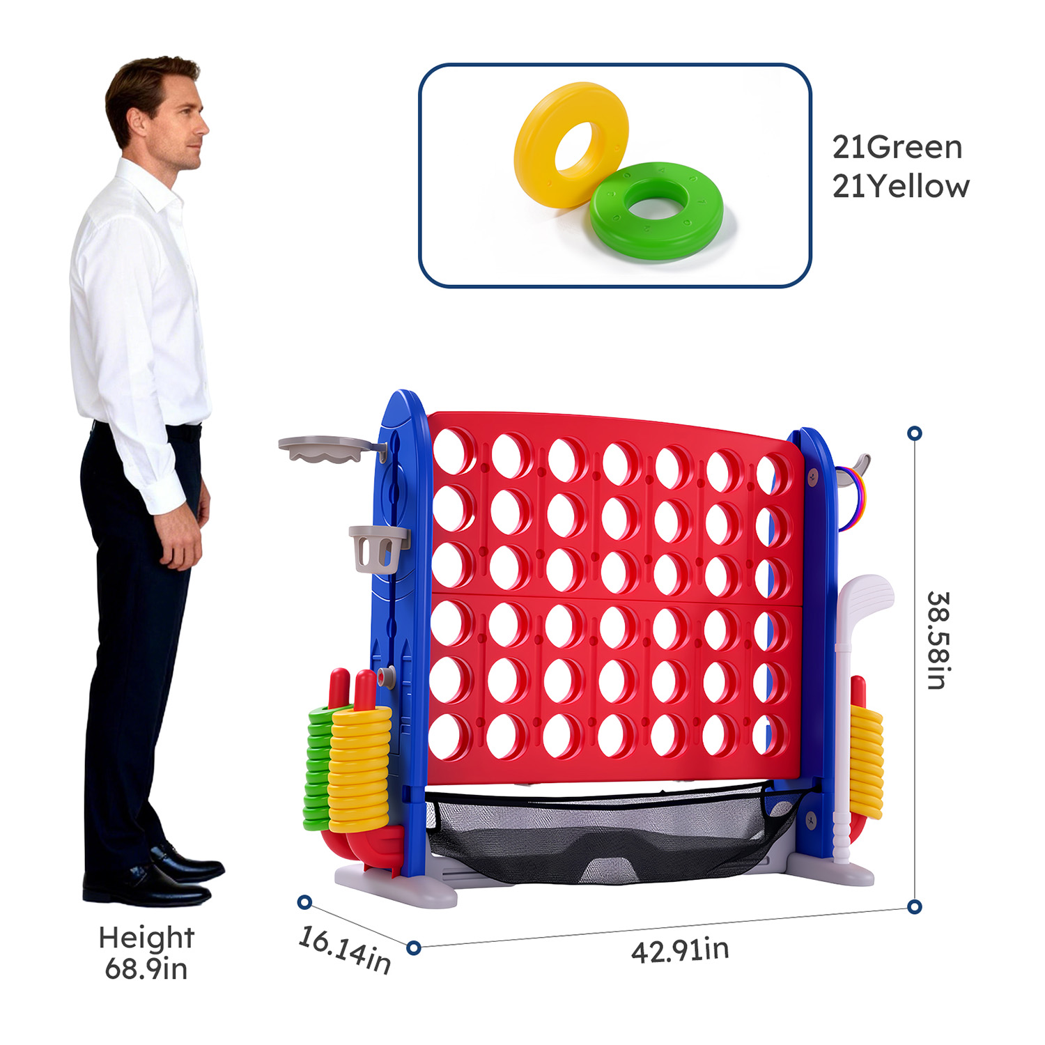مجموعة ألعاب جاينت كونكت 4 في  - مراجعة Giant Connect Four وسعره