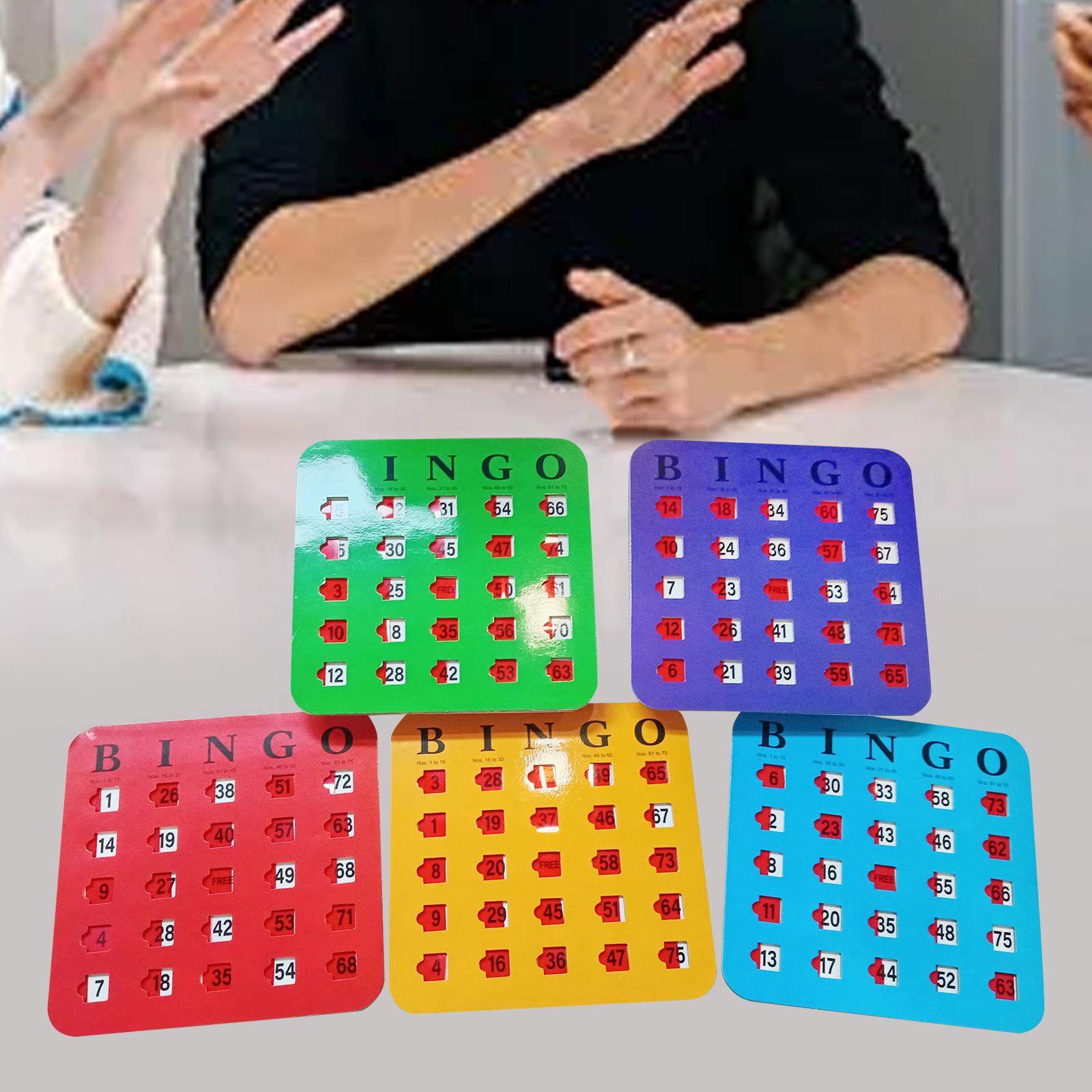 5 قطع من بطاقات ألعاب البنغو ا - مراجعة Party Games Large Groups وسعره
