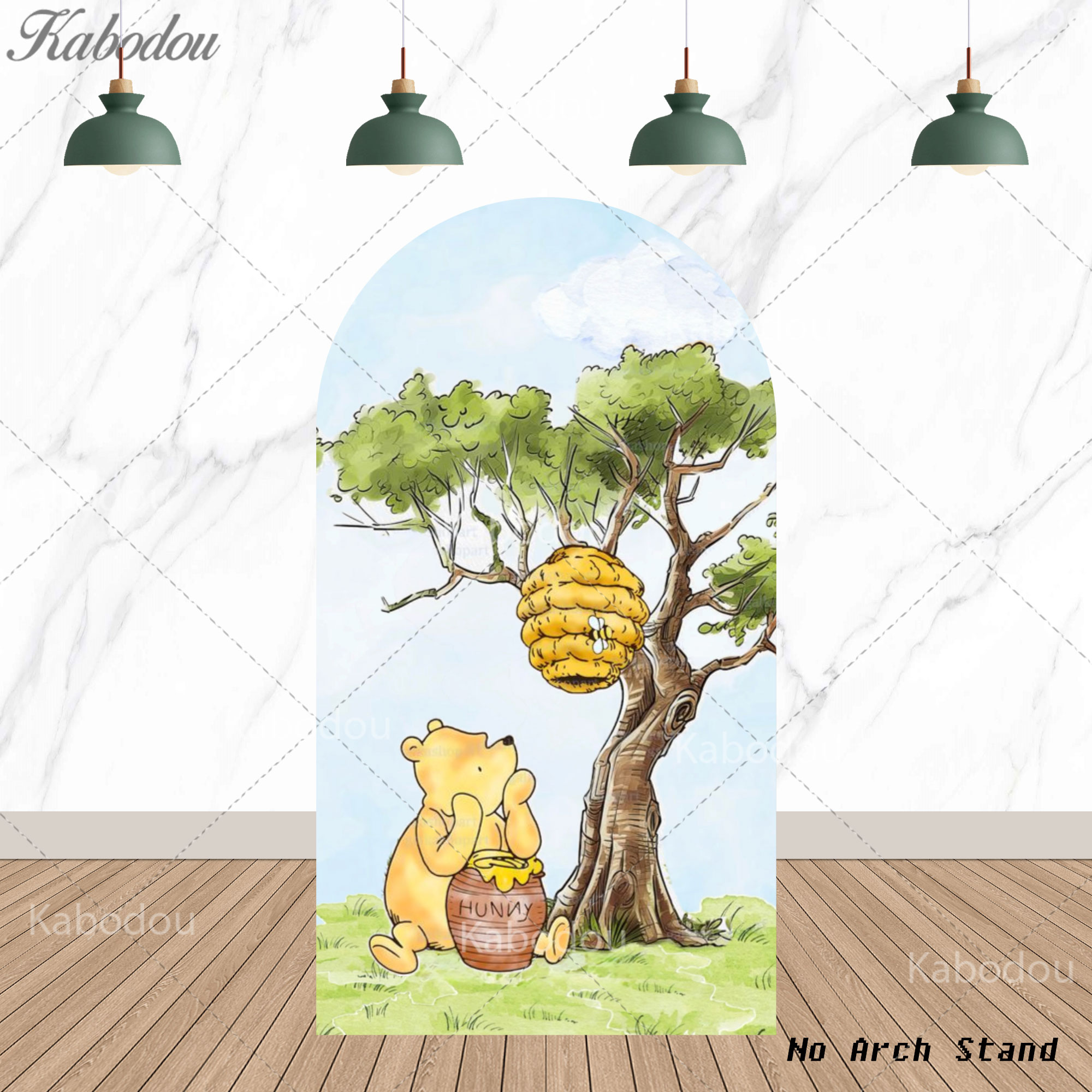 خلفية تصوير على شكل قوس ويني ذ - مراجعة Party Games Baby Shower وسعره