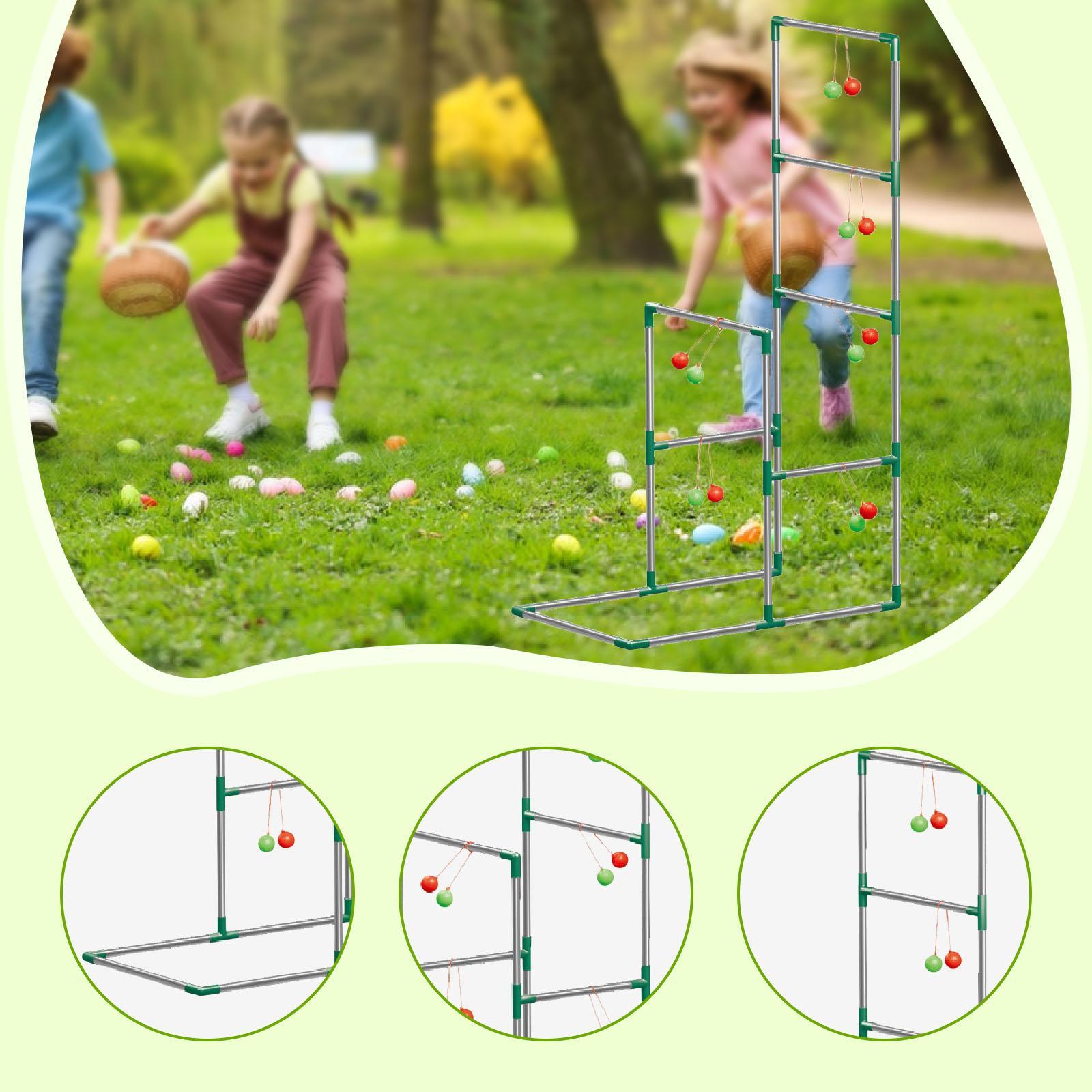 مجموعة لعبة رمي السلالم الخارج - مراجعة Ladder Toss Set وسعره